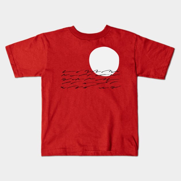 Abstract sunset sunrise Kids T-Shirt by ninoladesign